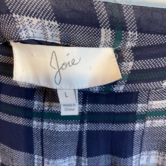 Joie Silk Plaid Pleated Mini Skirt - Picture 7 of 11